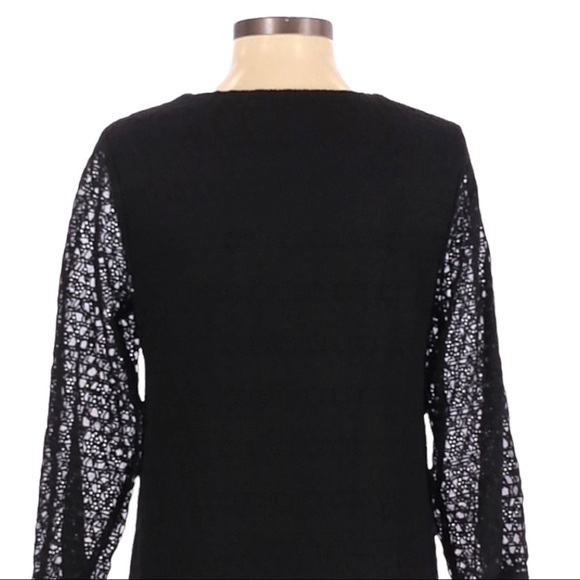 🌺 Little White Lies Urban Outfitters Ffion Black Lace Up Cover Up Dress Size XS - Picture 4 of 11